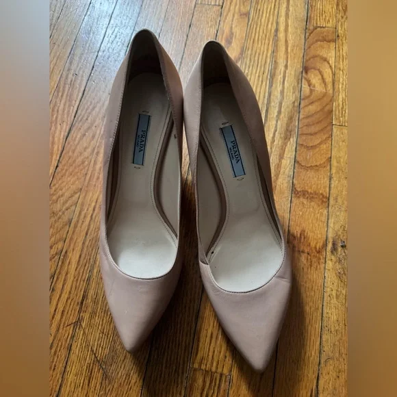 Prada Nude Platform pointy toe Heels - Picture 3 of 7